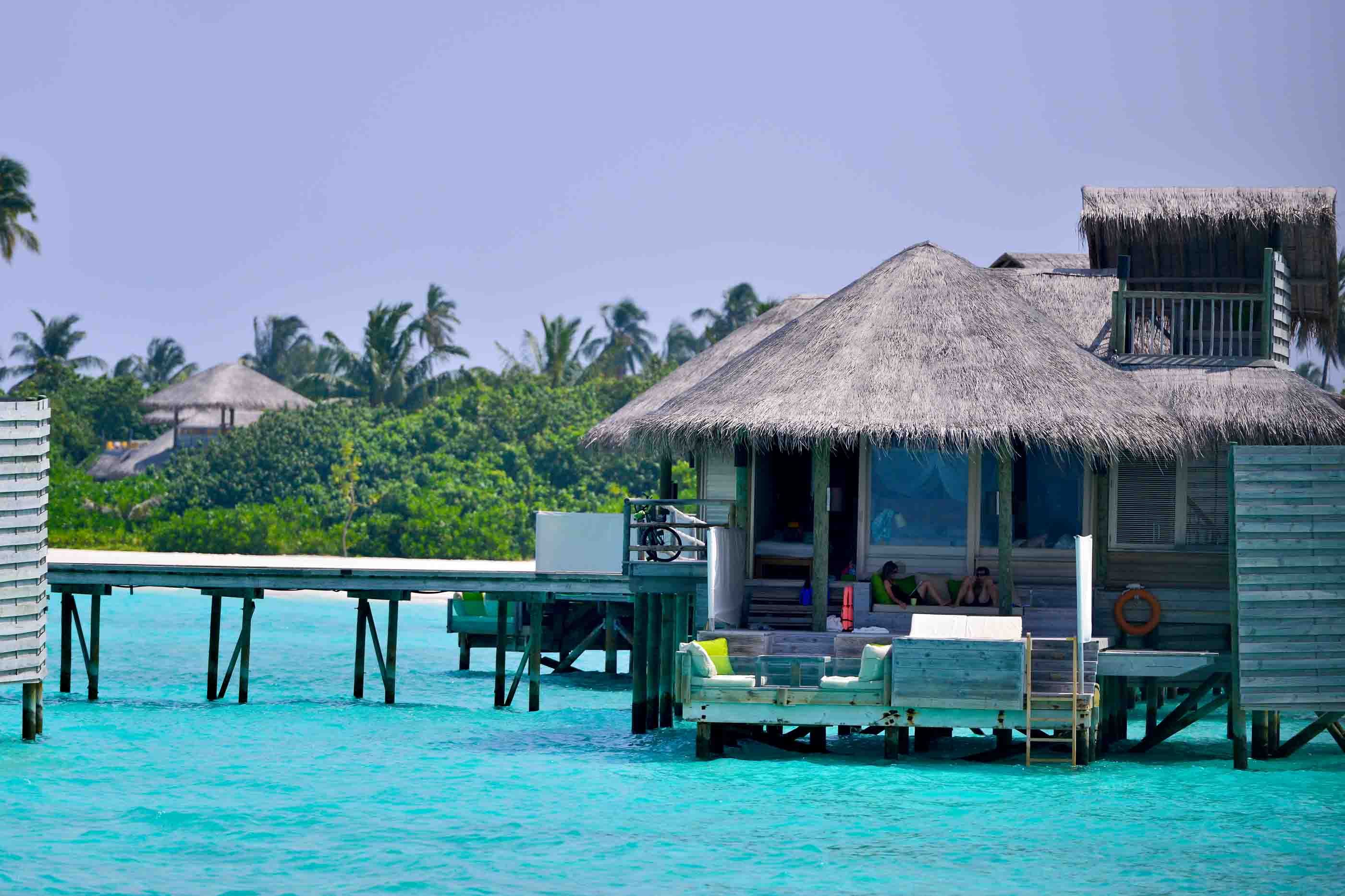 Maldives beach and lagoon
