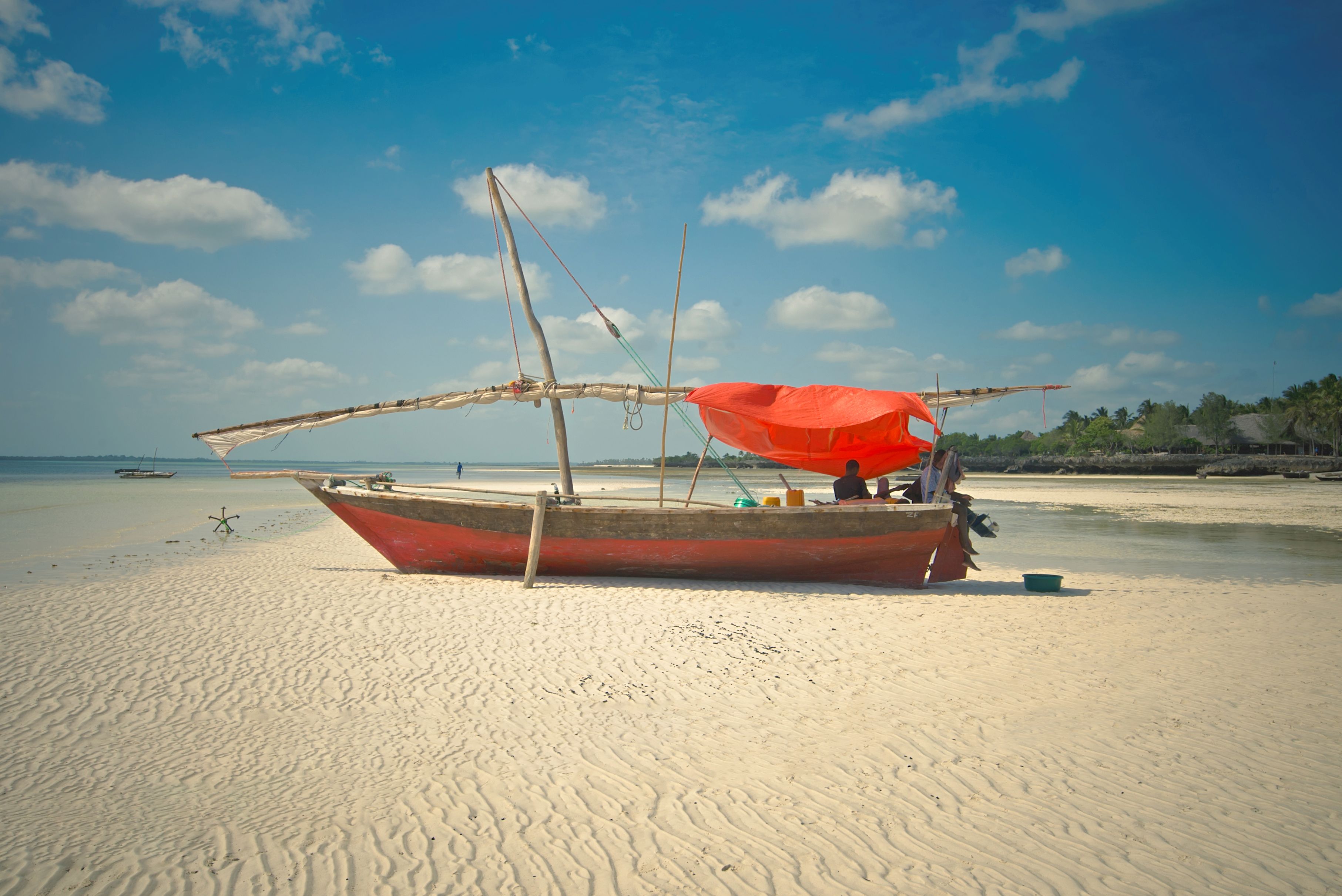 Zanzibar beach and lagoon